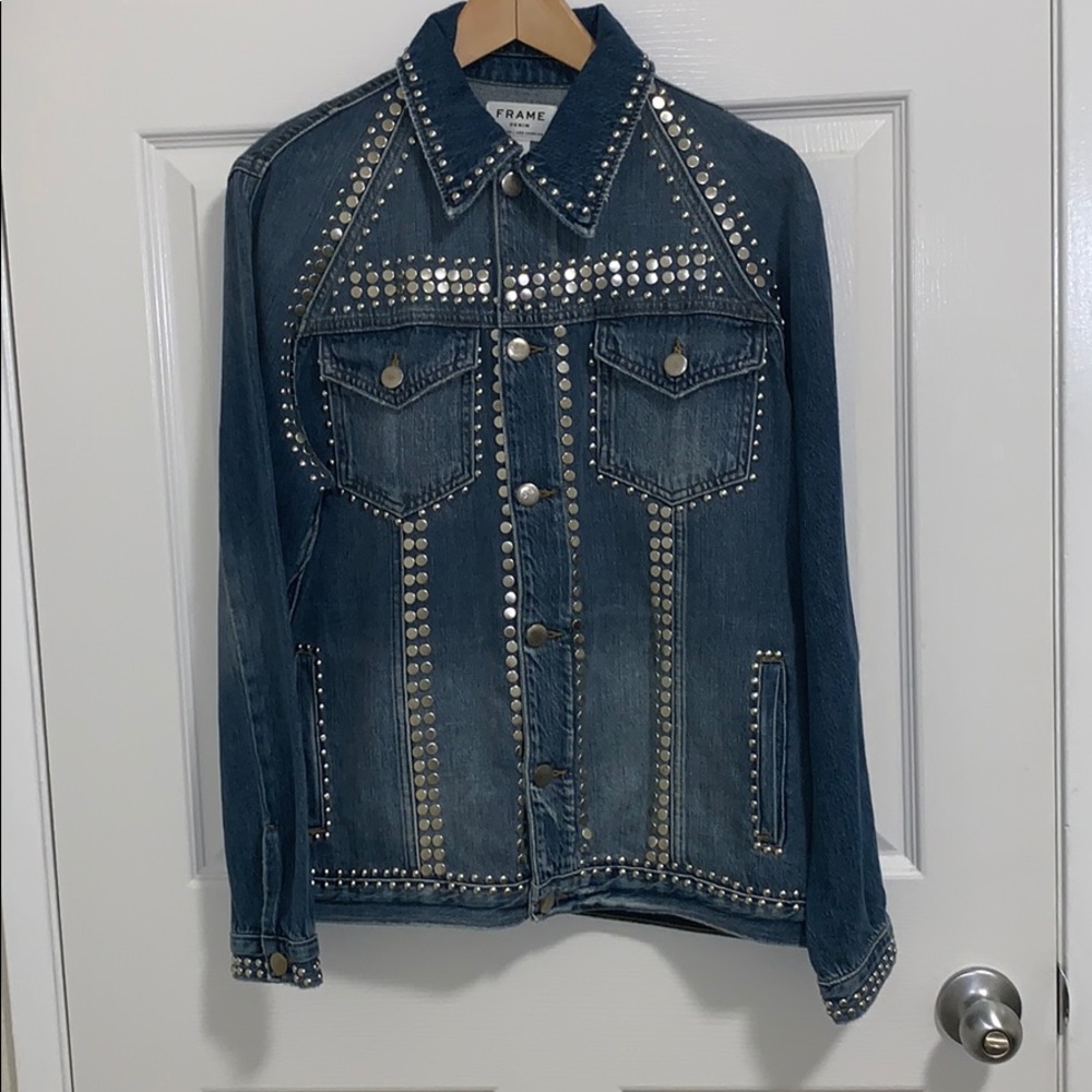 Brand new Frame studded denim Jacket